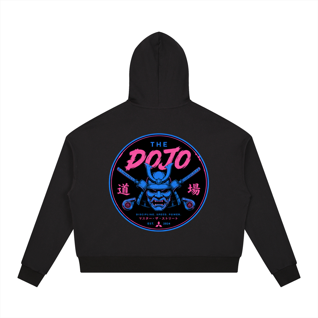 Contrast Koji/Dojo Drawstring Hoodie