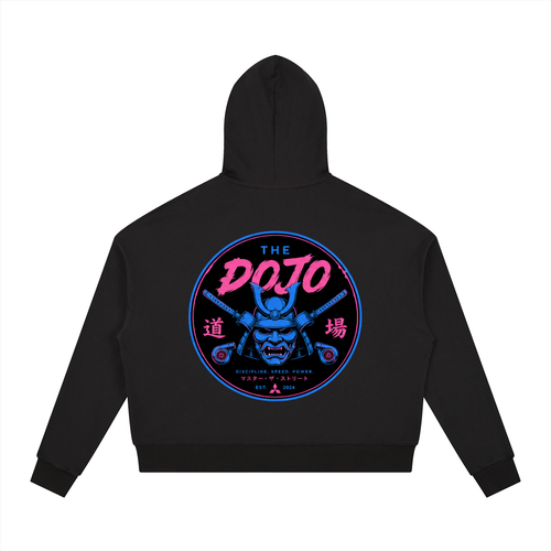 Contrast Koji/Dojo Drawstring Hoodie