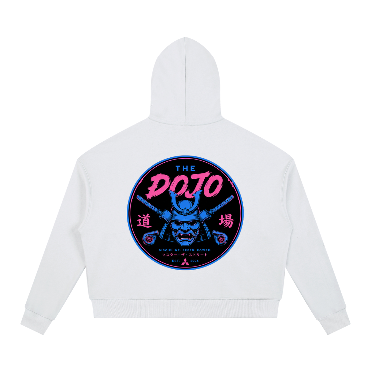 Contrast Koji/Dojo Drawstring Hoodie